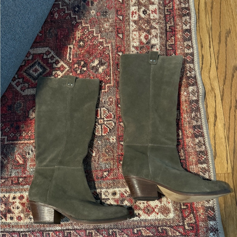 Suede High Boots